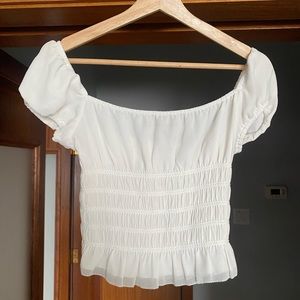 White t shirt blouse